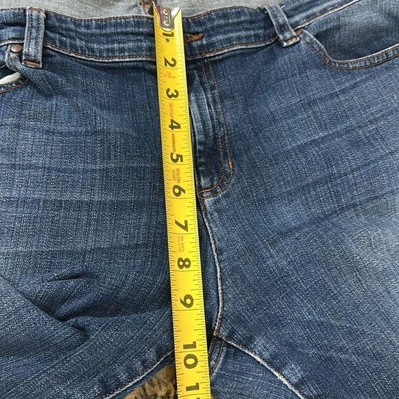 Eileen Fisher Medium Wash Organic Cotton Slim Stretch Mid Rise Jeans Size 32 - Picture 9 of 9